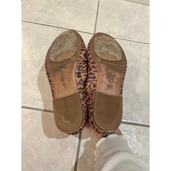 Alex Marie Barton Gold Metallic Leopard Print Slip On Loafers Size 8.5M - Picture 6 of 7